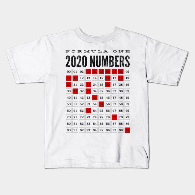 Formula One 2020 Kids T-Shirt by Worldengine